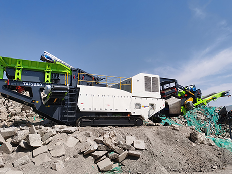 履帶式建築垃（lā）圾處理生產線的優勢