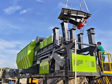 郑（zhèng）州免费黄色小视频模块式DF卧式打散风选（xuǎn）机助力台湾省桃园市装修垃圾资源化项目